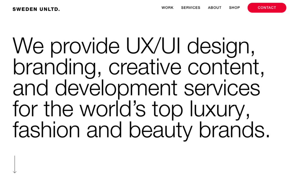 Sweden Unlimited Shopify agency website screenshot